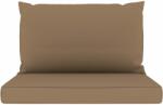vidaXL Perne de canapea din paleți, 2 buc. , gri taupe, material textil (47450)