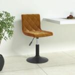 vidaXL Scaun de bar, maro, catifea (333696)