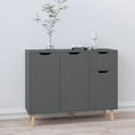 vidaXL Servantă, gri, 90x30x72 cm, lemn prelucrat (326815) Comoda