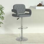 vidaXL Scaun de bar, gri, piele ecologică (335572)