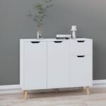 vidaXL Servantă, alb, 90x30x72 cm, lemn prelucrat (326813) Comoda