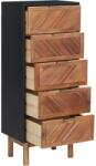 vidaXL Servantă, 45 x 32 x 115 cm, lemn masiv de acacia și MDF (289907) Comoda