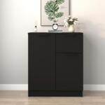 vidaXL Servantă, negru, 60x30x70 cm, lemn prelucrat (811107) Comoda