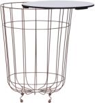 vidaXL Măsuță de cafea, auriu, Ø 40 cm (287664) Masa de cafea
