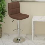 vidaXL Scaun de bar, maro, material textil (334232)