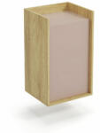 Halmar MOBIUS szekrény 1D szín: hikora tölgy/rózsaszín - mindigbutor