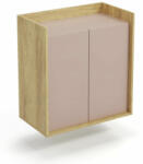 Halmar MOBIUS szekrény 2D szín: hikora tölgy/rózsaszín - mindigbutor - 68 400 Ft