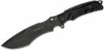 FOX KNIVES FOX FX-9CM06 Parus Fixed Blade Knife, N690 Recurve Blade, Black Forprene Handle, Nylon Sheath (FX-9CM06)