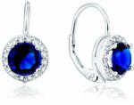  Beneto Ezüst fülbevaló kék kristályokkal AGUC1156 - mall