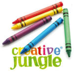 Creative Jungle Zsírkréta CREATIVE JUNGLE kerek hegyezett 12 színű (CFA2453) - papir-bolt