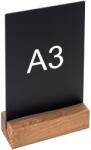  Tablita meniu creta forma T, A3, baza de lemn, portrait