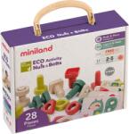 Miniland Joc Educativ pentru dezvoltarea motricitatii Eco Suruburi si piulite (ML32255) - bekid