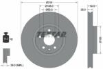 TEXTAR Disc frana TEXTAR 92162305 - automobilus