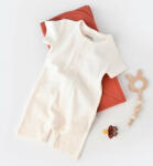BabyJem Salopeta cu panataloni scurti - 100% bumbac organic - ecru, baby cosy (marime: 3-6 luni) - bekid - 75,00 RON