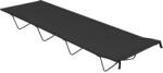 vidaXL Къмпинг легло, 180х60х19 см, плат оксфорд и стомана, черно (312479)