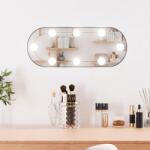 vidaXL Oglindă de perete cu lumini LED 25x60 cm oval sticlă (3189160)