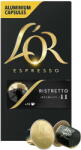 L'OR Capsule cafea, L'OR Espresso Ristretto, intensitate 11, 10 bauturi x 25 ml, compatibile cu sistemul Nespresso®*, 10 capsule aluminiu (8711000891643)