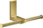 Hansgrohe Universal négyszögletes dupla WC papír tartó, polírozott arany hatású 42657990 (42657990)