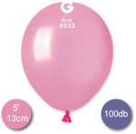 Gemar Lufi (metál) pink, 13cm, gömb, 100 db/cs