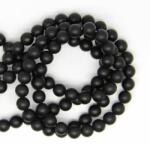  Onix Negru Rotund Mat 8x8 mm Margele Pietre Semipretioase pentru Bijuterii
