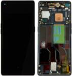  4906179 Gyári OPPO Find X3 Neo / Reno5 Pro fekete LCD kijelző érintővel kerettel előlap (4906179)