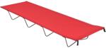 vidaXL piros oxford szövet és acél kempingágy 180 x 60 x 19 cm (312480)