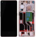  4906178 Gyári OPPO Find X3 Neo / Reno5 Pro ezüst LCD kijelző érintővel kerettel előlap (4906178)