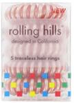 Rolling Hills Elastic- brățară pentru păr, bronz - Rolling Hills 5 Traceless Hair Rings Bronze 5 buc