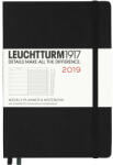 LEUCHTTURM Agenda saptamanala+caiet a5 2019 negru leuchtturm (LT357798)