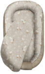 BabySteps Suport de dormit babynest premium bumbac si catifea goose family - vintage beige by babysteps, 70x35 cm
