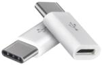 EMOS Adapter micro USB-B 2.0 / USB-C 2.0, fehér, 2db (SM7023)