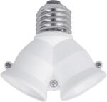 ELMARK 2Xe27 Foglalat Elosztó E27-2Xe27, Fehér (99198)