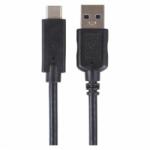 EMOS Töltő- és adatkábel USB-A 3.0 / USB-C 3.1, 1 m, fekete (SM7021BL) - lumtech