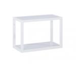 AREZZO design design MONTEREY Függőpolc üveggel 40/28 matt fehér (21, 6) (AR-168189)