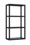 AREZZO design design MONTEREY Függőpolc üveggel 40/80 matt fekete (21, 6) (AR-168186)