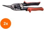 HARDEN Set 2 x Foarfeca pentru Tabla, Taiwan, 250 mm, Industrial, Harden, Model Taiwan, Taiere pe Stanga (COR-2xZH570105) Cleste