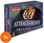 HEM Set 5 x Conuri Parfumate, Attracts Money (GIL-5xLCA-CONP-ATM)