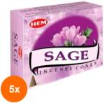 HEM Set 5 x Conuri Parfumate, Salvie (GIL-5xLCA-CONP-SAL)