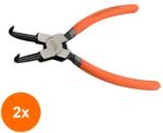 HARDEN Set 2 x Cleste pentru Inele de Siguranta Interioare cu Falci Inclinate, Harden, 180 mm, Model Interioare (COR-2xZH560519) Cleste