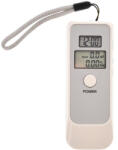 BRAVOSHOP Tester de alcoolemie digital, raspuns rapid, functie de ceas, cronometru, alb (LCD01)
