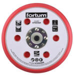 Extol tartalék gumi talp 4795038 rotációs csiszológéphez, 6"/150mm, 6+16 db lyuk, tépőzáras, 12.000 f/perc, vastagság: 10mm 4795038A (4795038A)