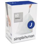 simplehuman CW0259 J-típusú egyedi méretezésű szemetes zsák újratöltő csomag (60 db) (2065)