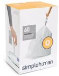 SimpleHuman CW0264 Q-típusú egyedi méretezésű szemetes zsák újratöltő csomag (60 db) (2087)