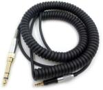PadForce Cablu audio PadForce pentru casti Sennheiser HD518, HD558, HD598, HD595, HD559, HD569, HD579, HD599, Spiralat, Lungime - 1.20 - 5m, Cu Adaptor 6.35mm