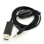 PadForce Cablu audio PadForce, analog cu USB 7.1 pentru casti AKG Y50BT, Y40, Y50, K545, Jack 2.5mm, Lungime 2m