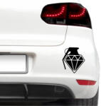 4 Decor Sticker auto - Grenada de diamant