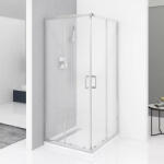 Diplon 80x80 cm szögletes két tolóajtós zuhanykabin, 5 mm edzett matt üveggel, 190 cm magas (BR6692CF-80)