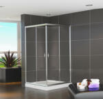 Vela Banyo TMP zuhanykabin - 80 SZÖGLETES - 5 mm víztiszta vízlepergető üveggel - 80 x 80 x 190 cm (845KK150)