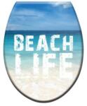 Kermix Beach Life mintás MDF WC ülőke rozsdamentes fémzsanérral (MDF9)
