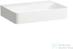 Laufen Val SaphirKeramik 60x42 cm-es csiszolt aljú mosdó csaplyuk és túlfolyó nélkül, matt fehér H8162837571121 (H8162837571121)